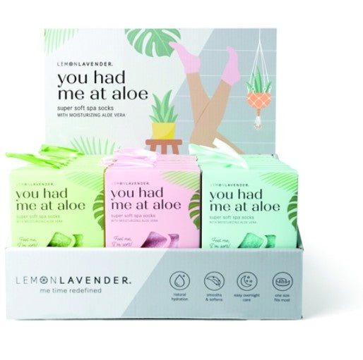 Aloe Spa Socks Assorted