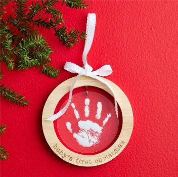 Baby's First Handprint Ornament Set