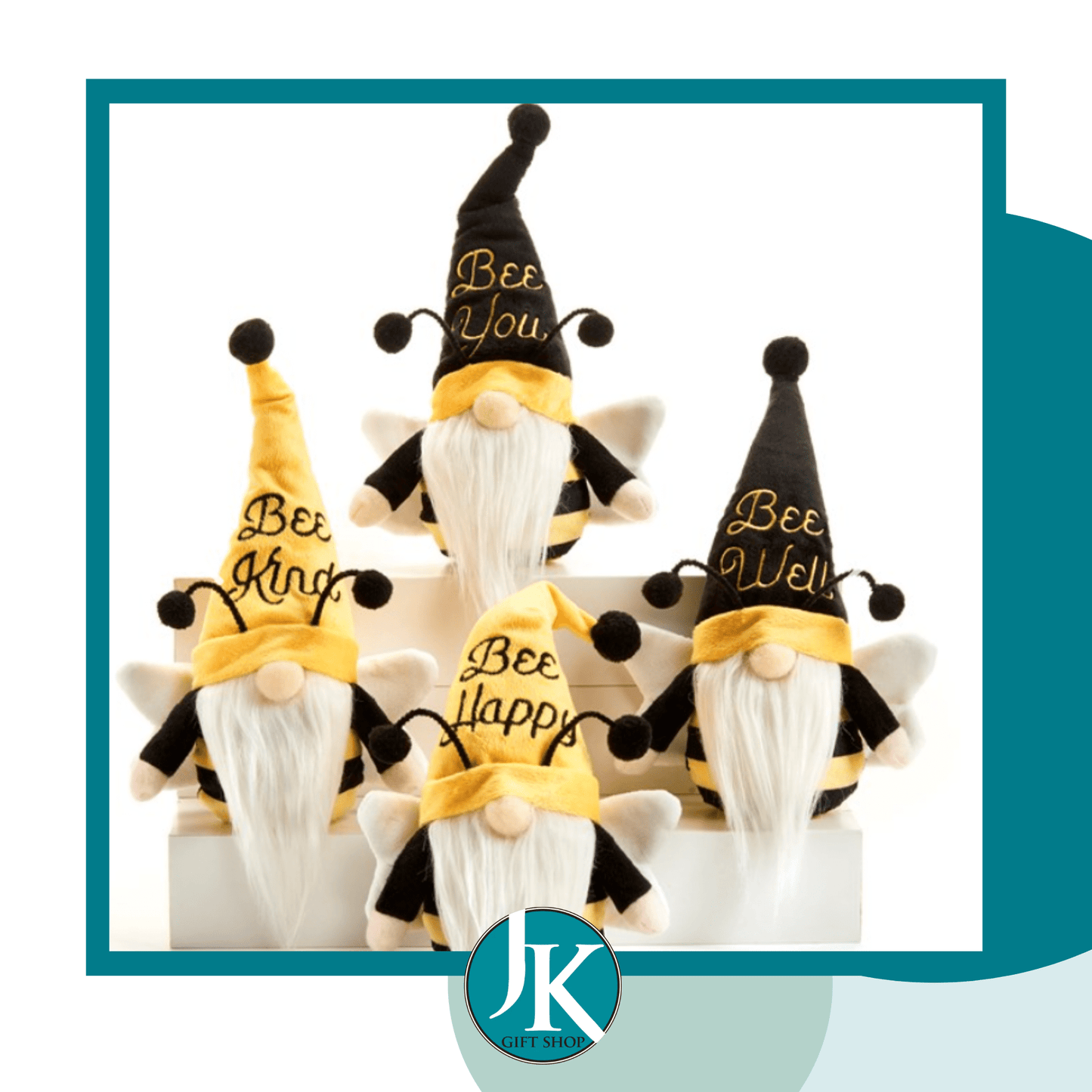 Bee Kind Yellow Hat Gnome