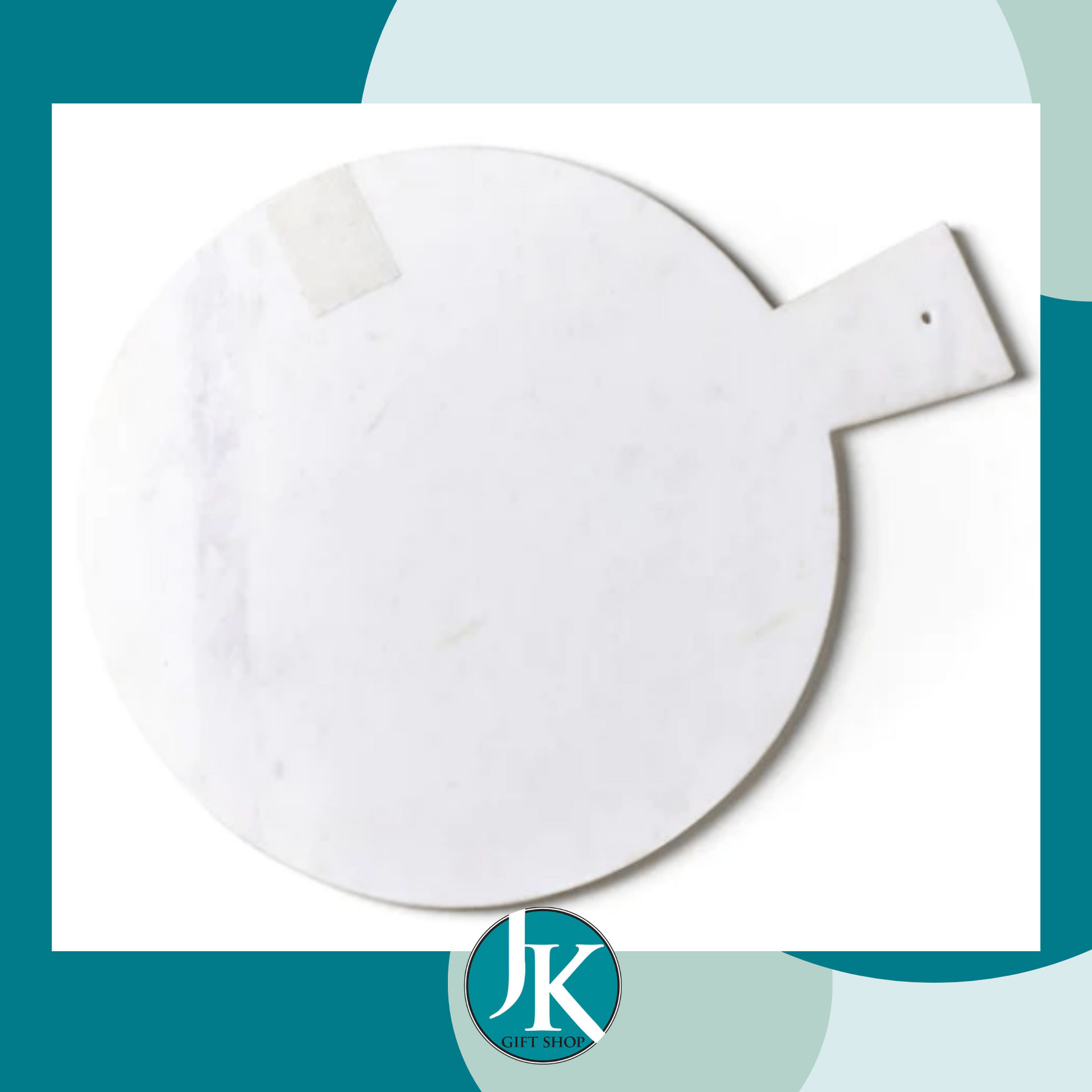 Big Marble Serving Board Happy