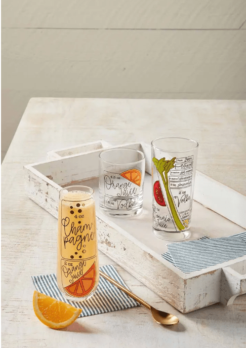 Mud Pie Glassware Set