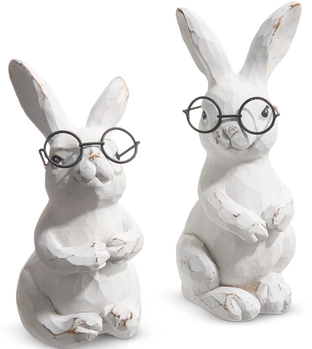 Bunny Figure with Glasses