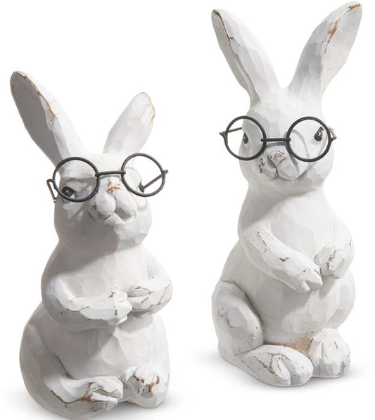 Bunny Figure with Glasses
