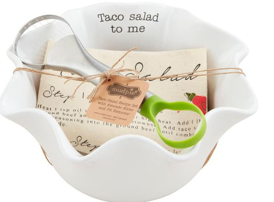 Circa Taco Salad Bowl/Towel/Avocado Slicer Set