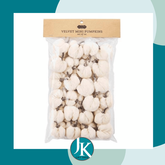 Cream Velvet Mini Pumpkins Pack