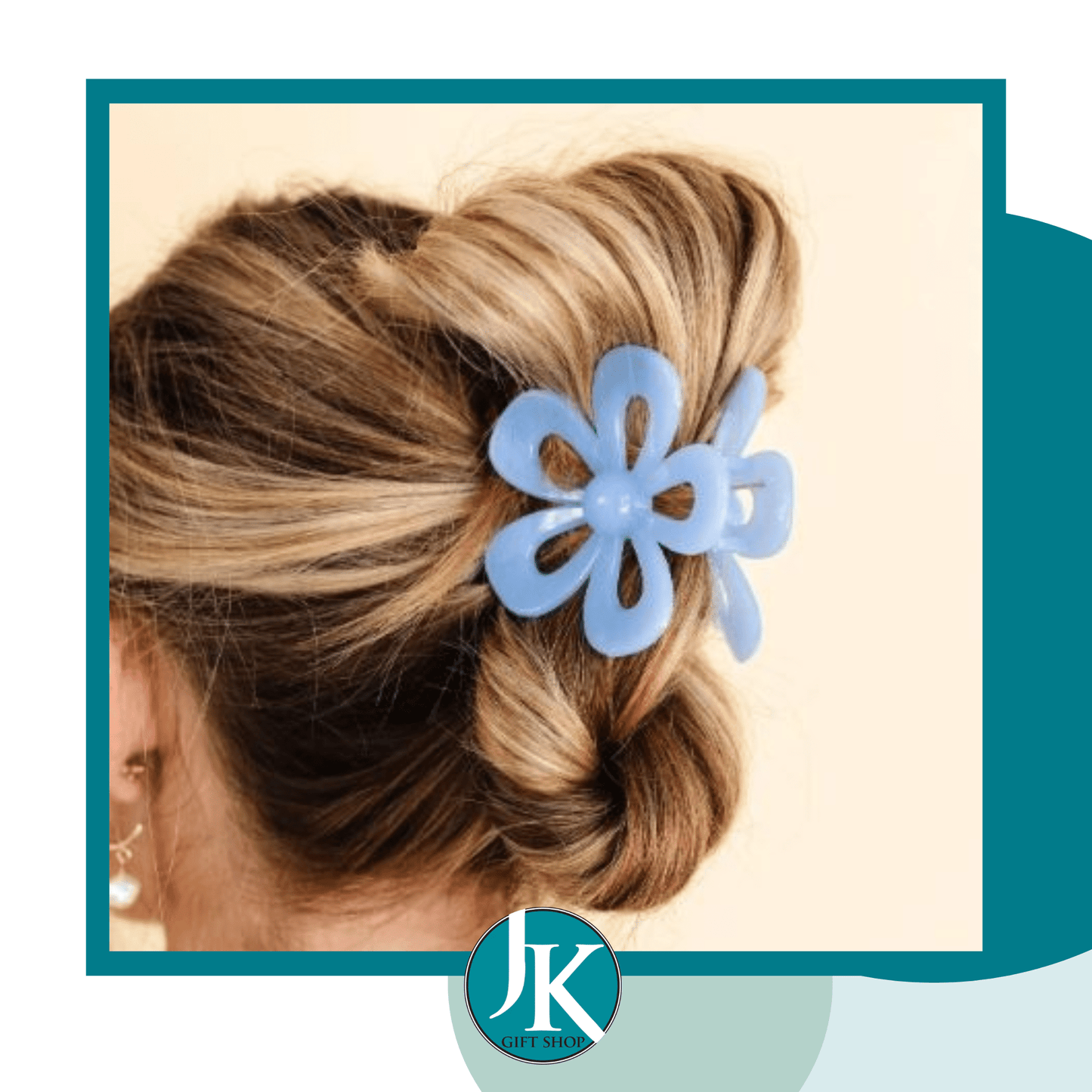 Cut Out Flower Claw Clip