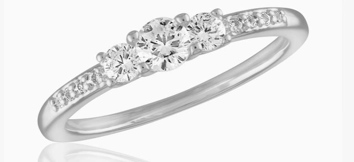 CZ Silver Stack Ring