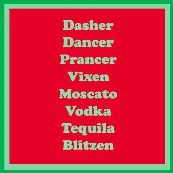 Christmas Blitzen Cocktail Napkins 20/pkg