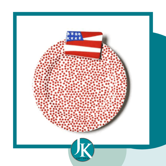 Embellishment Flag Plate Happy Everything