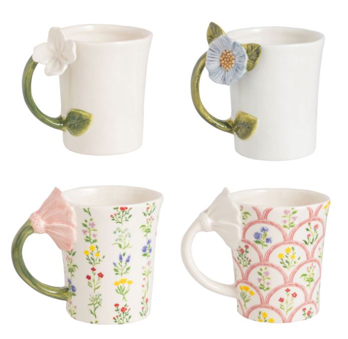 Flower Handle Mug