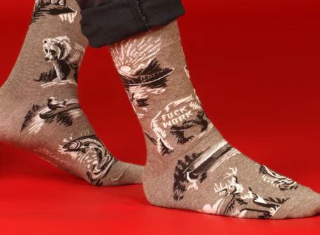 Fuck Work Men's Crew Socks