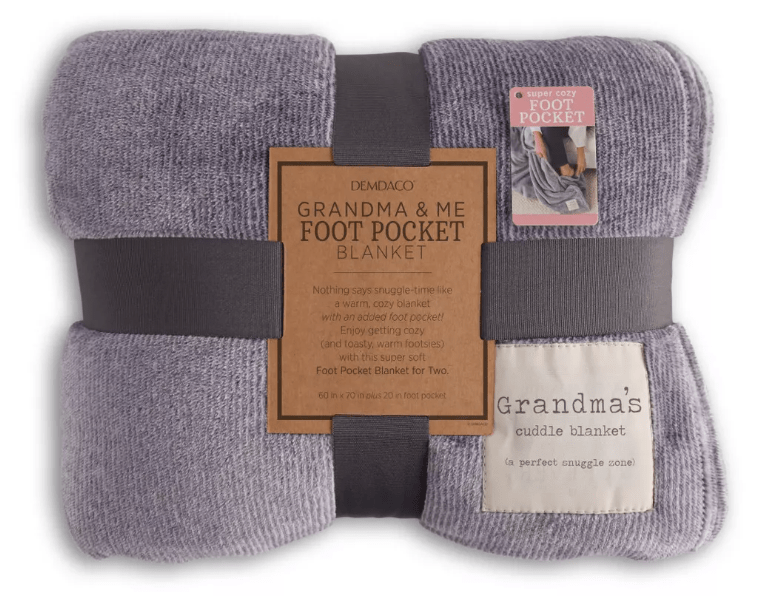 Grandma & Me Foot Pocket Blanket