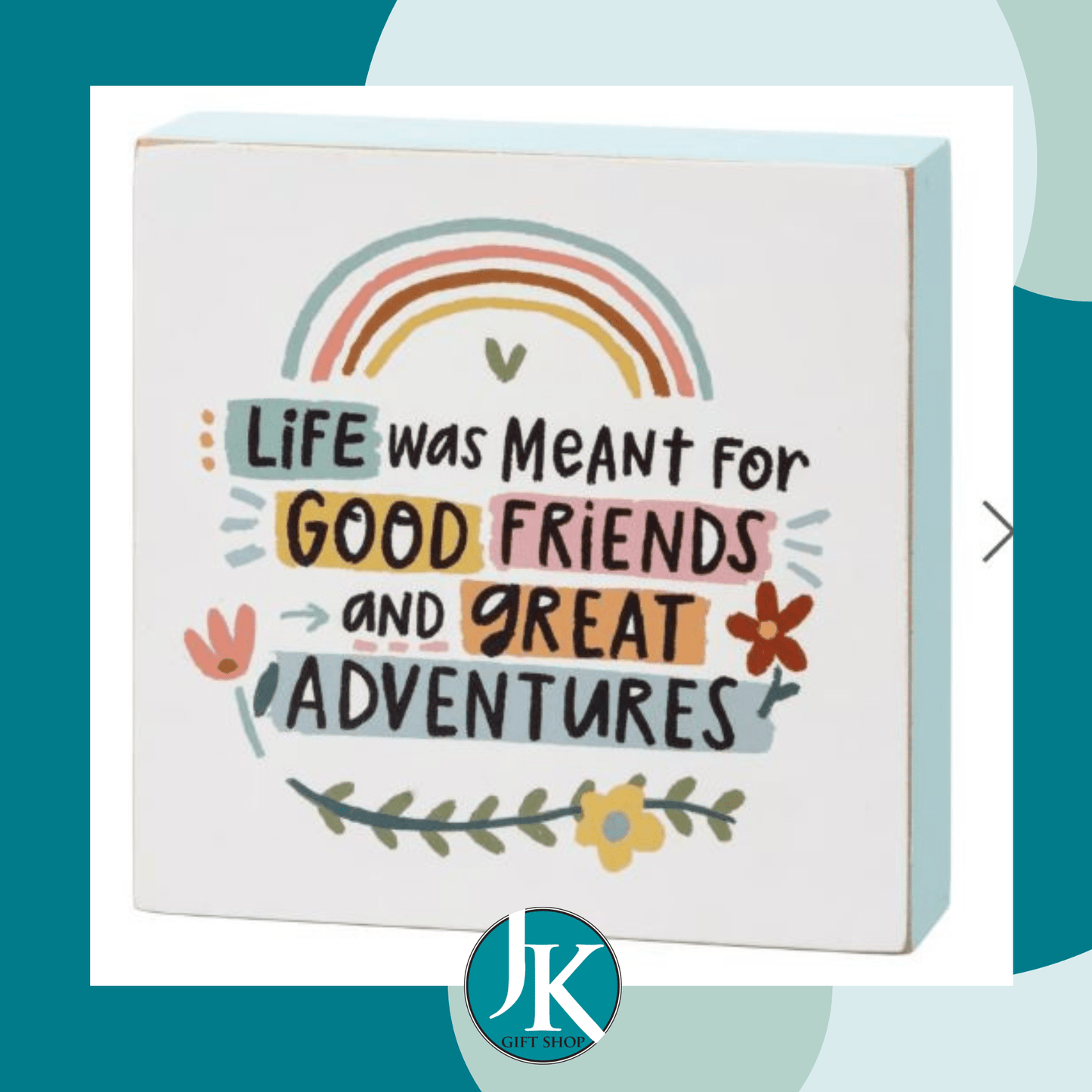 Great Adventure Block Sign