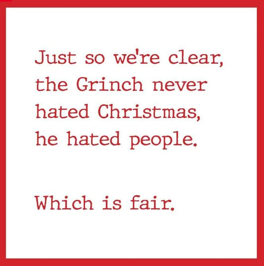 Grinch Christmas Coaster