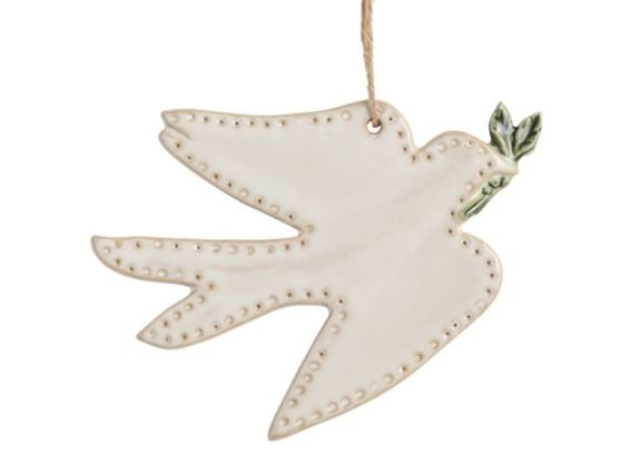 Ivory Turtle Dove Boxed Ornament