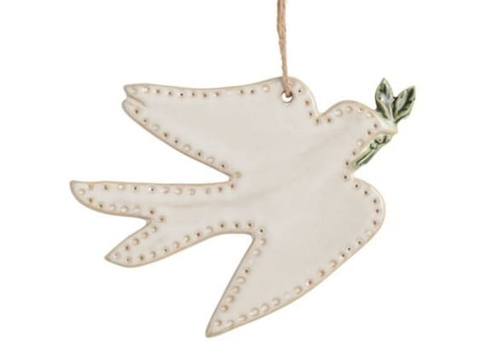 Ivory Turtle Dove Boxed Ornament