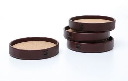 Leather Coaster Set of 4