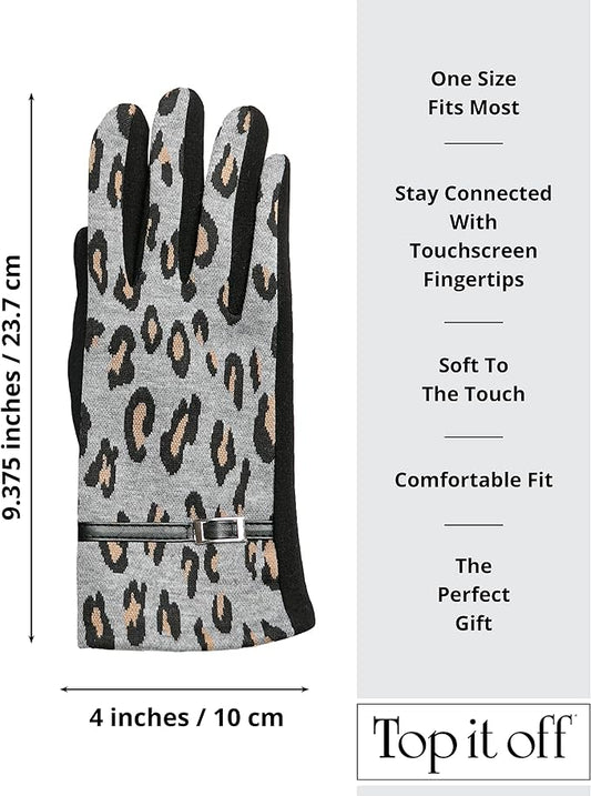 Dani Leopard Print Gloves