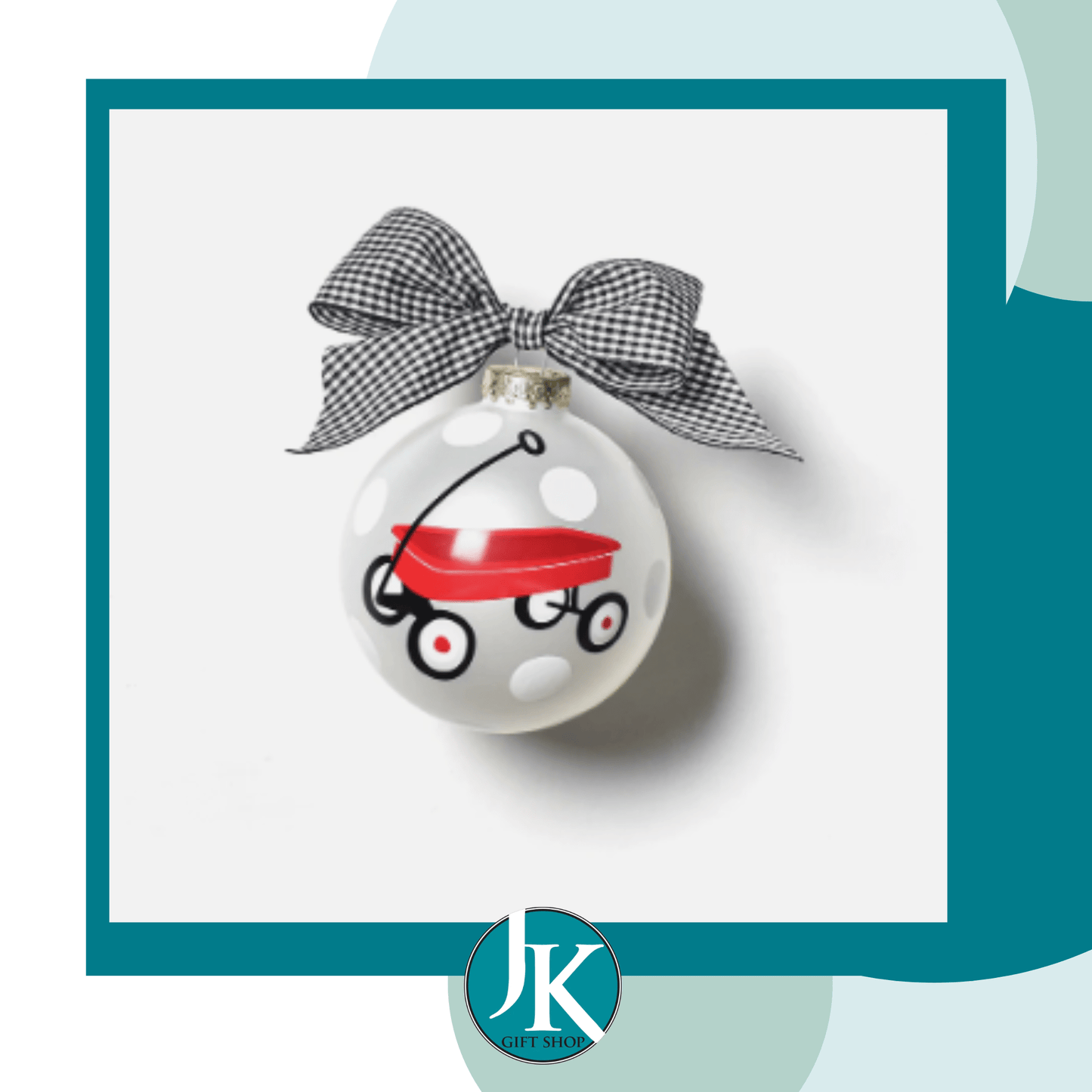 Limited Edition 2019 St. Jude Glass Ornament Red Wagon