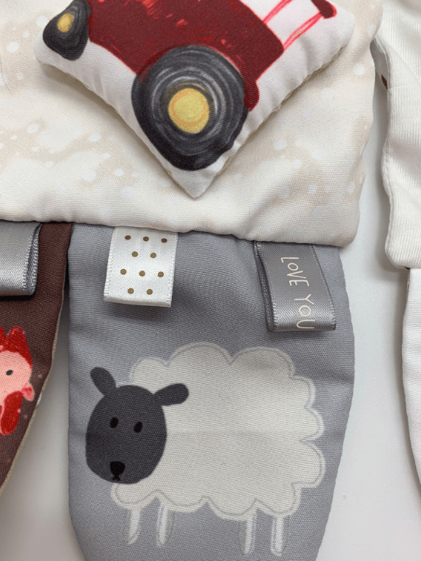 Mommy and Me Activity Scarf Farm Animals