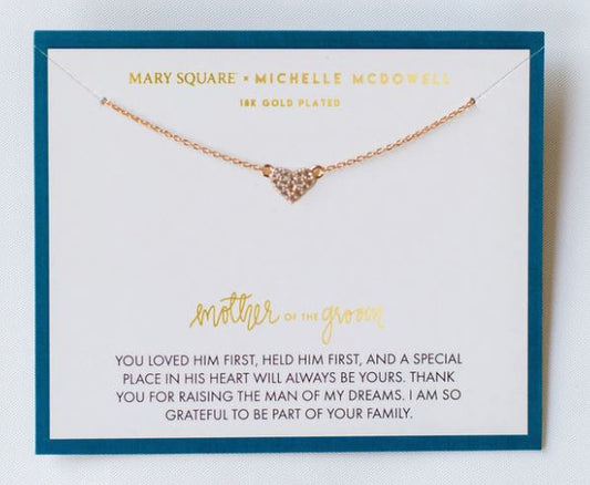 Mother of the Groom Carded Necklace