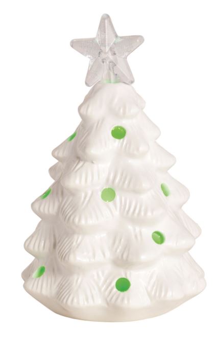 Light Up White Christmas Tree Sitter