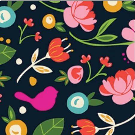 Nora Fleming Guest Towel Pink Birdies GT1