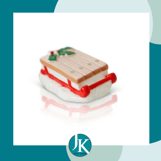 Nora Fleming Mini Vintage Sled A444 Ho Ho Whoa