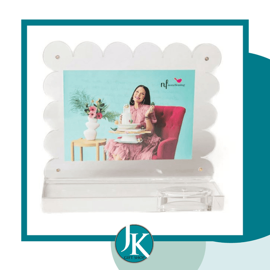 Nora Fleming Scalloped Acrylic Photo Frame