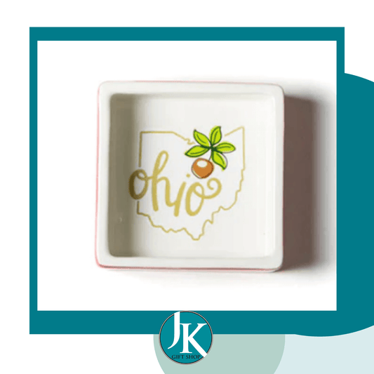Ohio 3.5 Square Trinket Bowl Happy Everything