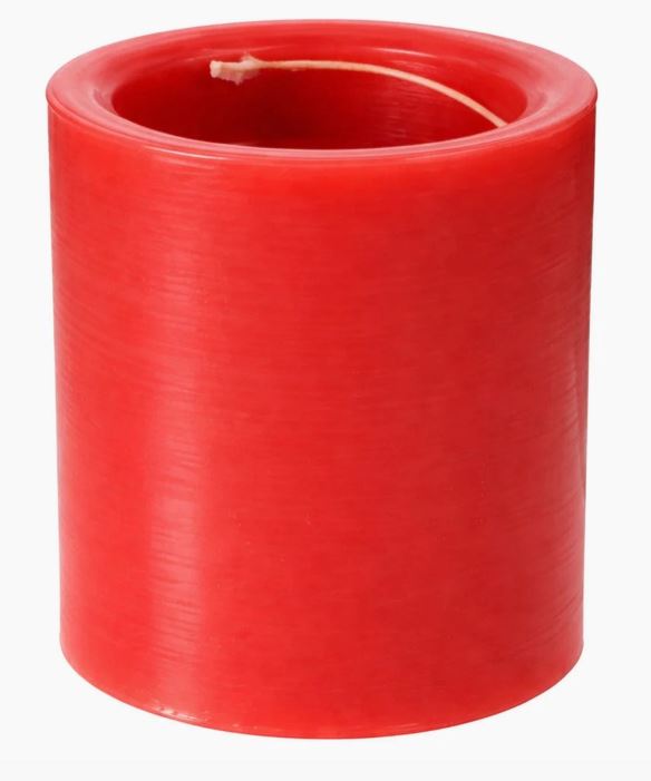 Red Apple Spiral Candle