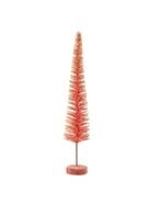 Red Flocked Bottle Brush Tree