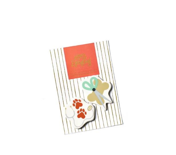 Retired Vet and Groomer Magnet Set