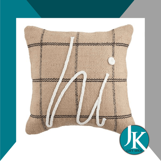 Rope Hi Burlap Pillow