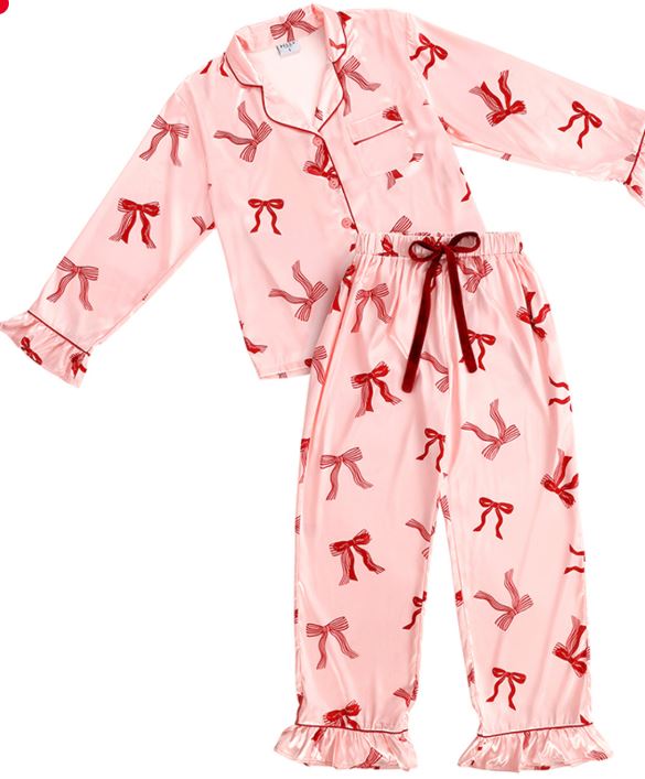 Ruffle Bows Pajama Set