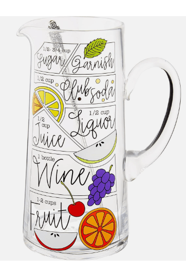 Sangria Glass Pitcher Set
