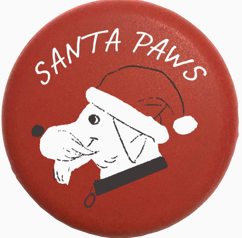 Christmas Santa Paws Bottle Cap