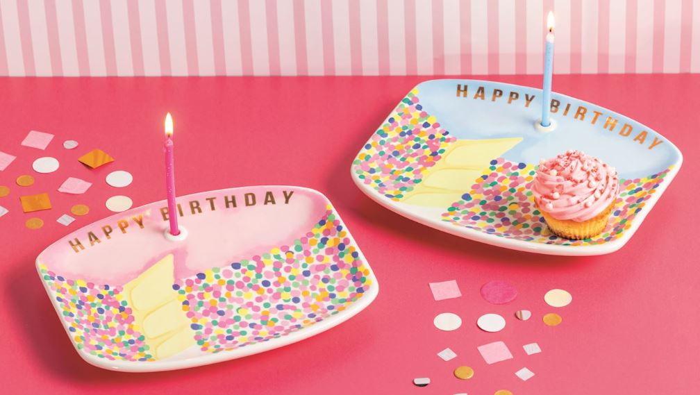 Singing Birthday Candle Holder Plate