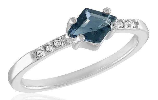 Montana Blue Silver Stack Ring