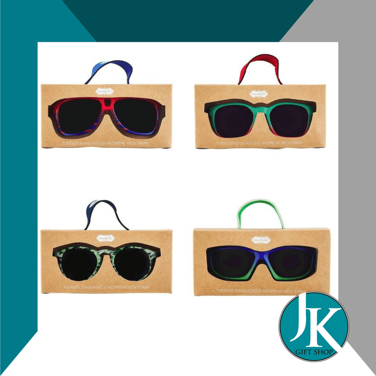Toddler Boy Sunglasses & Strap Set