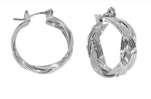 Weave Braid Hoops Earrings