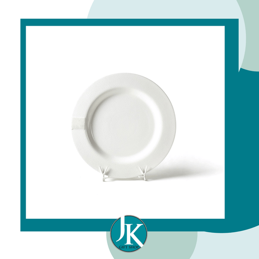 White Small Dot Big Entertaining Round Platter