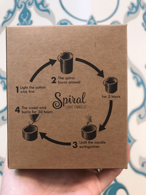 White Tea & Ginger Spiral Candle