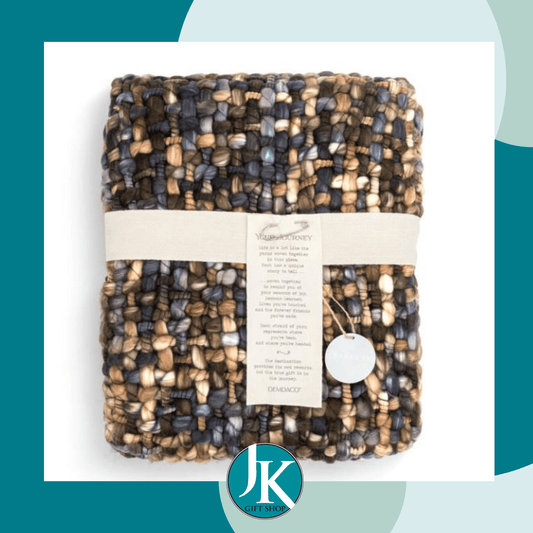 Your Journey Woven Throw Blanket- Blue Green
