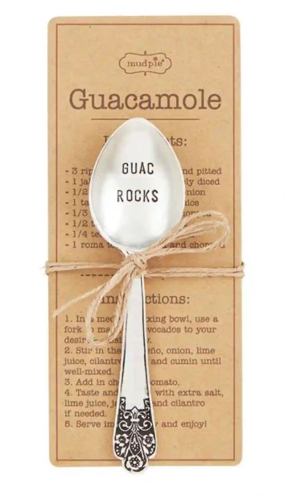 Guacamole Spoon and Recipe Set Mud Pie Circa