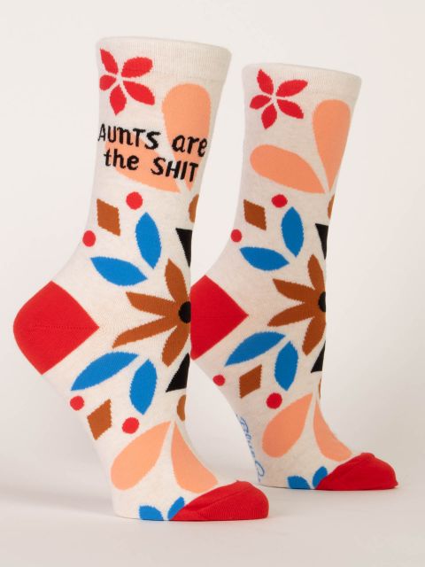 Aunts are the Shit Women's Crew Socks - JK Gift Shop Ohio - Funny Sock Designs