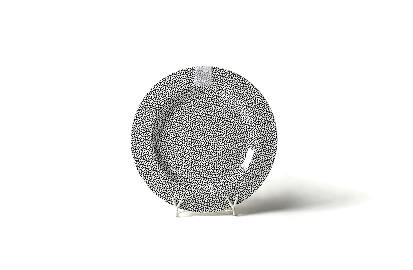 Black Small Dot Big Entertaining Round Platter