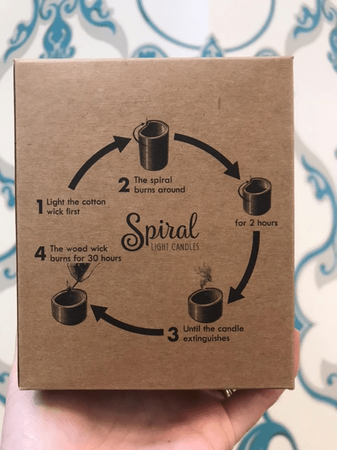 Spiral candle cycle