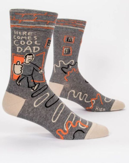 Here Comes Cool Dad- Men's Crew Socks