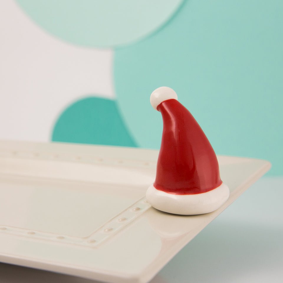 Nora Fleming Mini Santa Hat A43 Santa Stops Here